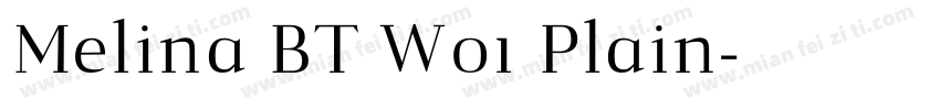 Melina BT W01 Plain字体转换